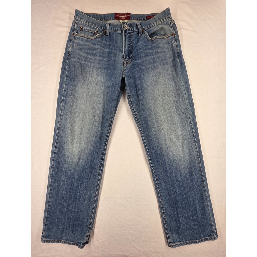 Lucky Brand Jeans men's 34x32 361 vintage straight blue denim pants retro